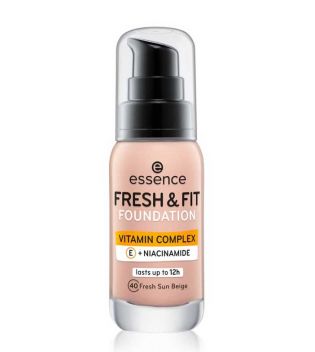 essence - Base de maquillaje Fresh & Fit Vitamin Complex - 40: Fresh Sun Beige