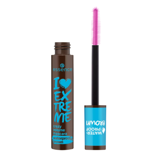 essence - Máscara de pestañas I love Extreme Crazy Waterproof - Brown