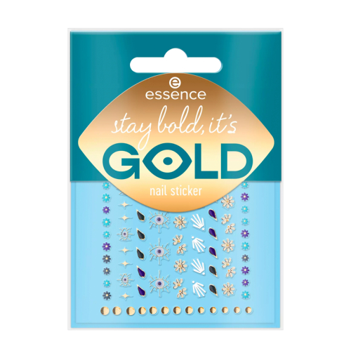 essence - Pegatinas para uñas Stay Bold, it's GOLD