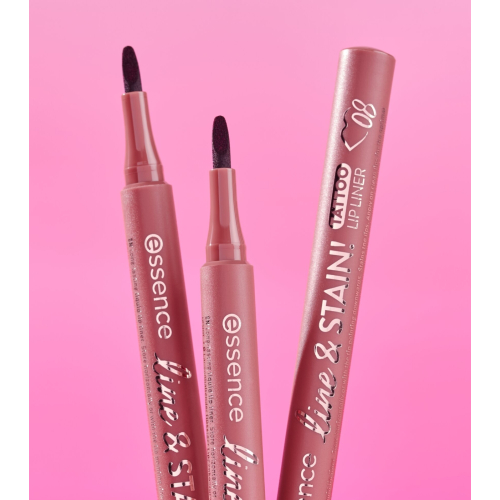 essence - Perfilador de labios Line & Stain! - 08: Raisin Bold
