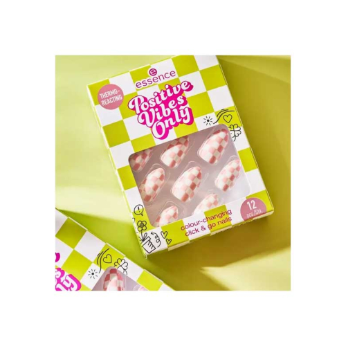 essence - *Positive Vibes Only* - Uñas Postizas Termo Reactivas Click & Go