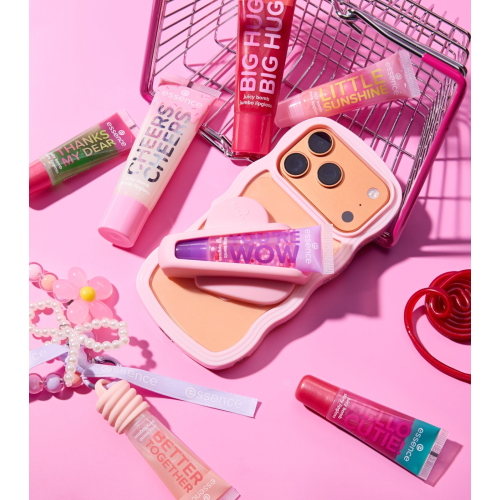 essence - *Say it with Juicy* - Brillo de labios Juicy Bomb XL Cheers Cheers - 02: Cake My Day!