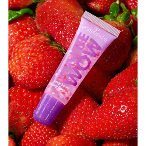 essence - *Say it with Juicy* - Brillo de labios Juicy Bomb You're WOW - 04: Strawberry Splash
