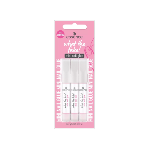 essence - Set de 3 mini pegamentos para uñas What The Fake!