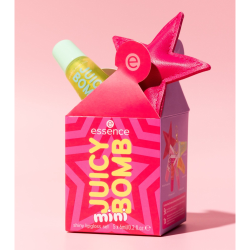 essence - Set de brillos de labios Mini Juicy Bomb - Holiday Happiness