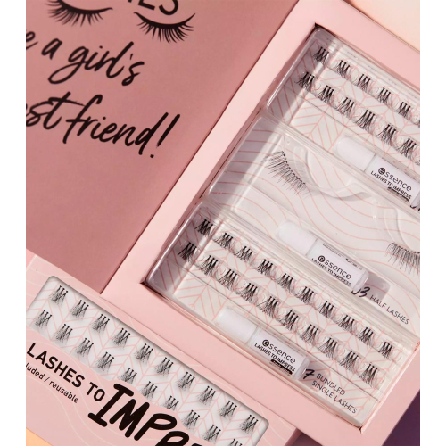 Essence - Set de pestañas postizas 3x Lashes to Impress - 01: Hey Pretty Lashes!