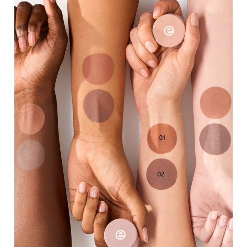 essence - Sombra de ojos en crema mate - 02: Taupe