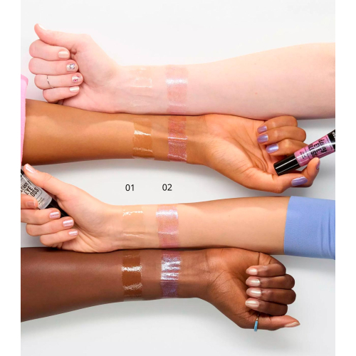 essence - Sombra de ojos líquida Dewy Eye Gloss - 01: Crystal Clear