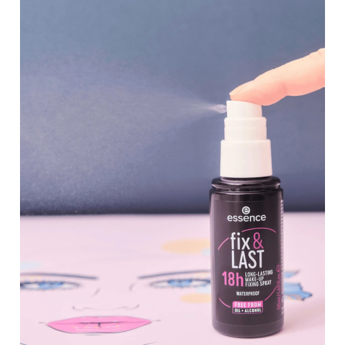 essence - Spray fijador de maquillaje 18H Long-Lasting Fix & Last