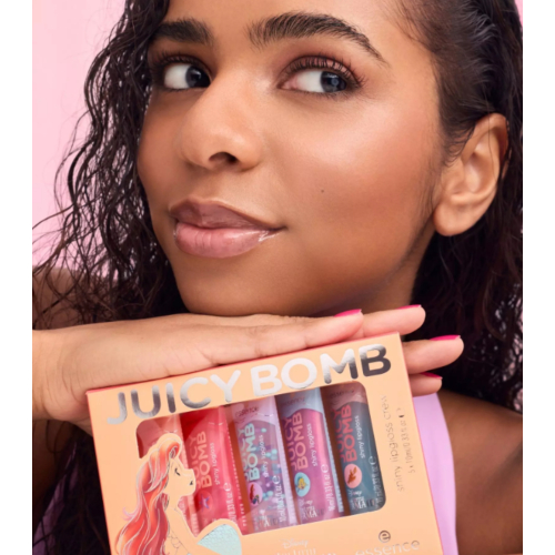 essence - *The Little Mermaid* - Set de brillos labiales Juicy Bomb
