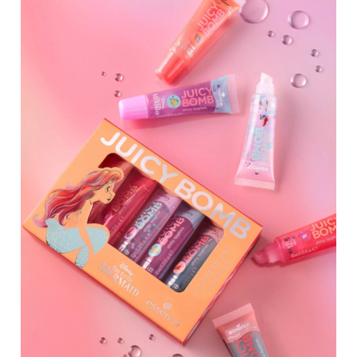 essence - *The Little Mermaid* - Set de brillos labiales Juicy Bomb