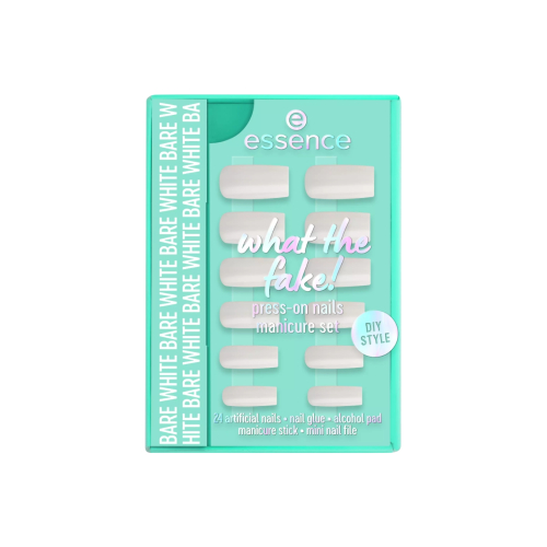 essence - Uñas postizas press-on What the Fake! - 04: Bare White
