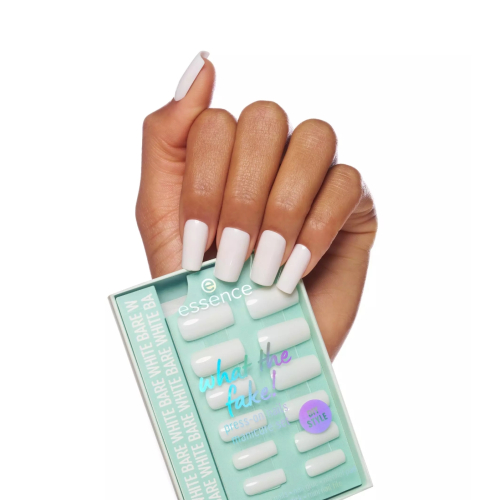 essence - Uñas postizas press-on What the Fake! - 04: Bare White