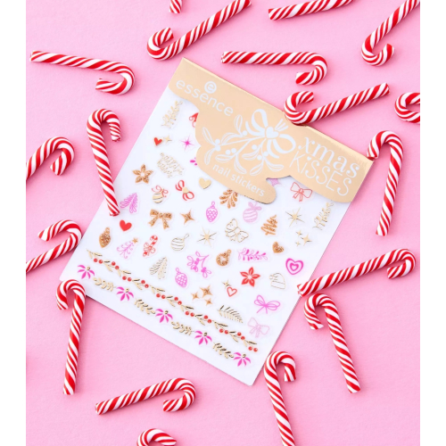 essence - *Xmas Kisses* - Pegatinas para uñas - Mistletoe Magic, Stick Around!
