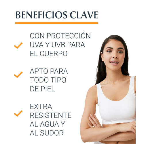 Eucerin - Crema de protección solar corporal Sensitive Protect SPF50 Oil Control - Toque seco