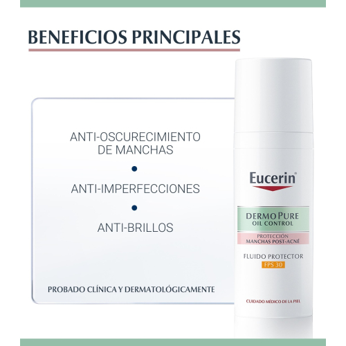 Eucerin - *DermoPure* - Fluido protector facial FPS30 Oil Control