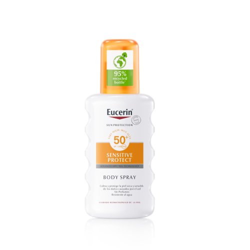 Eucerin - Protector solar en spray Sensitive Protect SPF50+ - Piel sensible