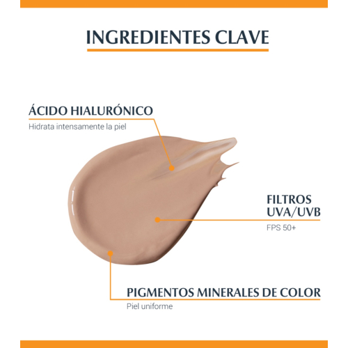 Eucerin - Protector solar fluido antiedad con color SPF50+ Photoaging Control - Medio