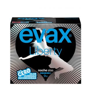 Evax - Compresas noche alas Liberty - 9 unidades
