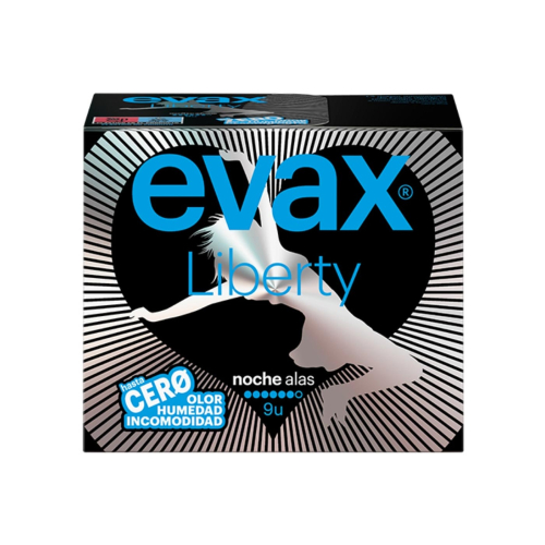 Evax - Compresas noche alas Liberty - 9 unidades