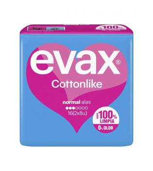 Evax - Compresas normal alas Cottonlike - 16 unidades