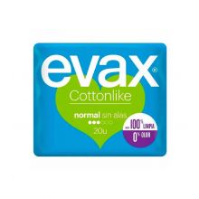 Evax - Compresas normal sin alas Cottonlike - 20 unidades