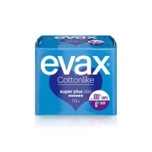 Evax - Compresas super plus alas Cottonlike - 10 unidades
