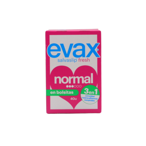 Evax - Salvaslip normal plegado en bolsitas - 40 unidades