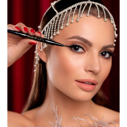 Eveline Cosmetics - Delineador líquido y lápiz de ojos Variété 2 en 1