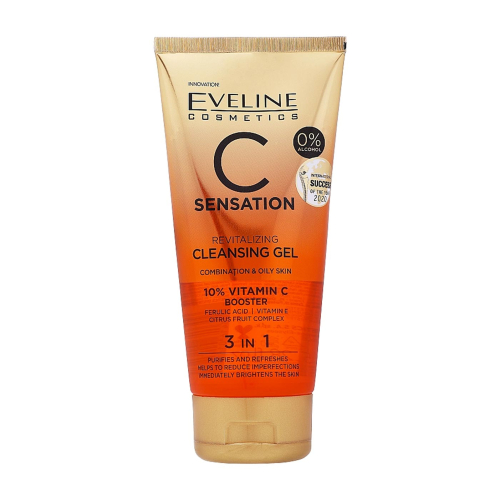 Eveline Cosmetics - Gel limpiador facial revitalizante C Sensation - Pieles mixtas y grasas