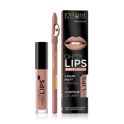 Eveline Cosmetics - Set de labios Oh! My Lips Matt Lip Kit - 08: Lovely Rose