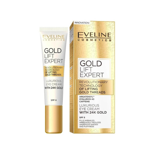 Eveline Cosmetics - Crema para contorno de ojos y párpados Gold Lift Expert