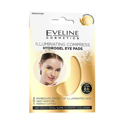 Eveline Cosmetics - Parches de hidrogel para contorno de ojos Illuminating Compress