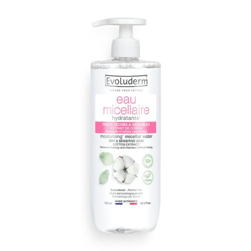 Evoluderm - Agua micelar - Pieles secas y sensibles - 750ml