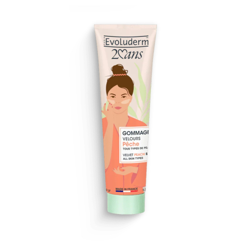 Evoluderm - Exfoliante facial aterciopelado - Melocotón