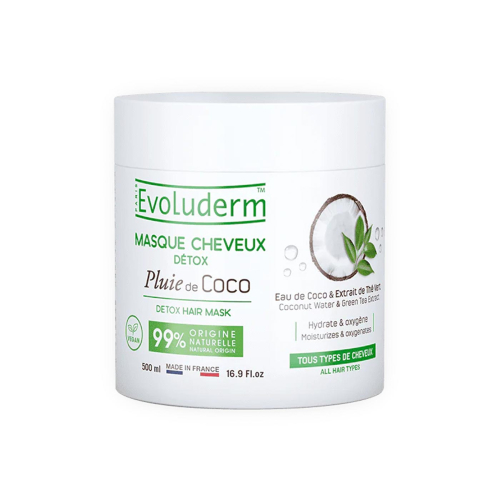 Evoluderm - Mascarilla capilar detoxificante Pluie de Coco - 500ml
