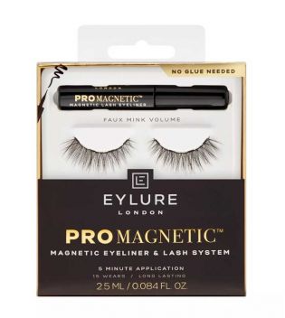 Eylure - Pestañas postizas magnéticas con eyeliner Pro Magnetic - Faux Mink Volume