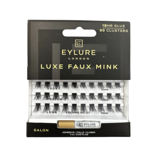 Eylure - Pestañas postizas individuales Luxe Faux Mink - Salon