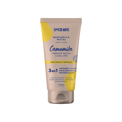 Flor de Mayo - Mascarilla facial 3 en 1 Camomila