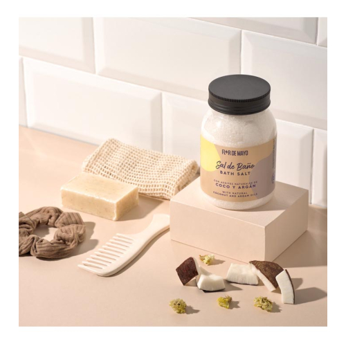 Flor de Mayo - Sal de baño - Coco y Argán