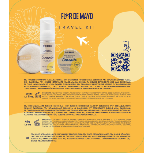 Flor de Mayo - Set de limpieza facial Travel Kit Camomila