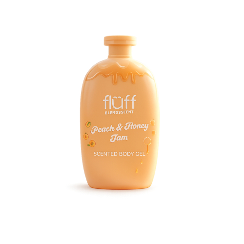 Fluff - *Blend & Scent* - Gel de ducha - Peach & Honey Jam