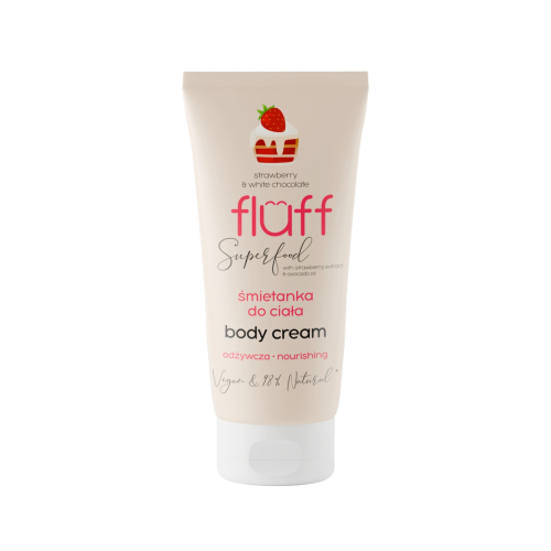 Fluff - Crema corporal Superfood - Fresas y chocolate blanco