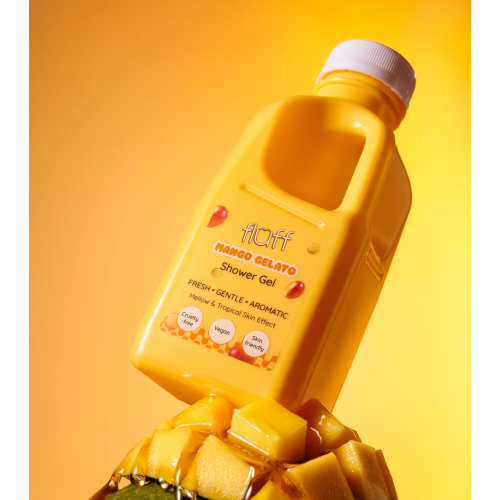Fluff - Gel de ducha suave - Mango Gelato