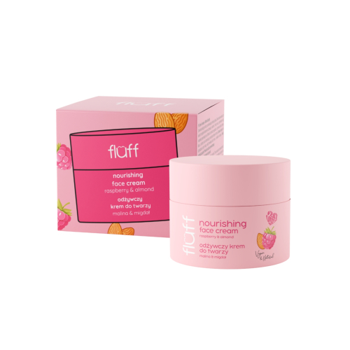 Fluff - Crema facial hidratante - Frambuesa y almendra