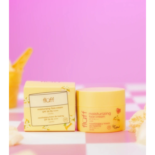 Fluff - Crema facial hidratante SPF50 PA+++ - Vainilla