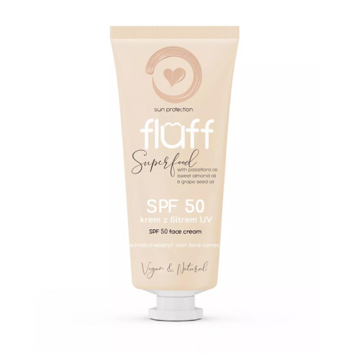 Fluff - Crema solar facial con color SPF50