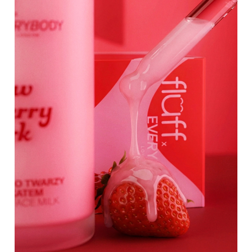 Fluff - *Everybody London x Fluff* - Leche facial con purpurina Strawberry Spark