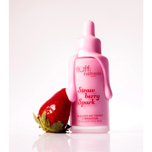 Fluff - *Everybody London x Fluff* - Leche facial con purpurina Strawberry Spark