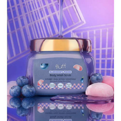 Fluff - Exfoliante corporal - Blueberry Mochi